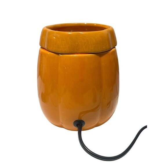 Ceramic Pumpkin Electric Wax Warmer Jack-O-Lantern Design - Picture 4 of 9